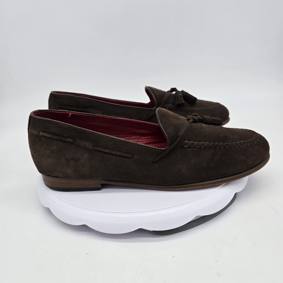Alan Payne Shoes Men's 9 Loafers Slip On Brown - Picture 8 of 10